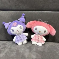 サンリオ　マイメロディ　クロミ チェックワンピ　がま口ポーチ