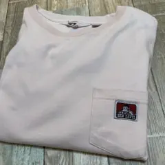 BEN DAVIS Tシャツ ピンク　ポケットワンポイント　サイズＬ