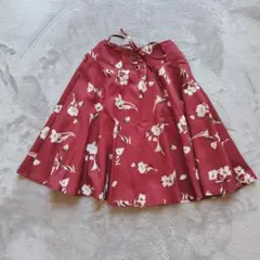 ゴム ひざ丈スカート