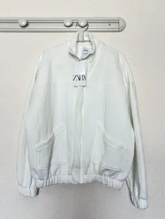 ZARA ホワイト・オーバーサイズジャケットー 新品タグ付き