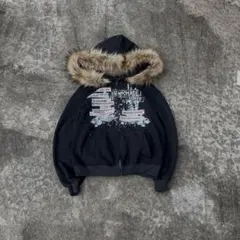 お兄系 y2k 00s archive fur zip-up hoodie - メルカリ
