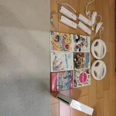 Wii本体とゲームソフト、コントローラーセット