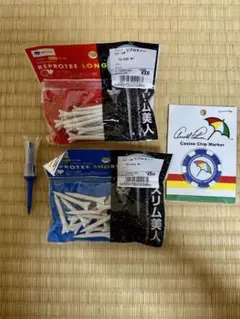未使用　ゴルフティーセットとアーノルドパーマー　マーカー