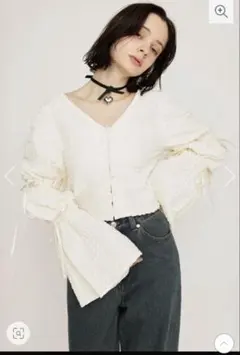 SLY RIBBONSLEEVE2WAYJQTOPSのサムネイル