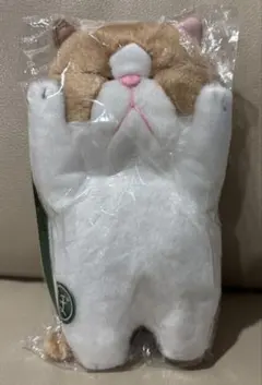 ぼうみたいなねこ うつぶせ　ちゃぼう　ぬいぐるみ