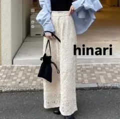 hinari / フラワーレースタックパンツ