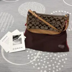 美品 COACH コーチ シグネチャー デミポーチ 6094 アクセサリーポーチ 美品 COACH コーチ シグネチャー デミポーチ 6094 アクセサリーポーチ