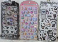 キティ　シール　ドロップジュエリー　コットンパフィー　平成はっぴーフォン