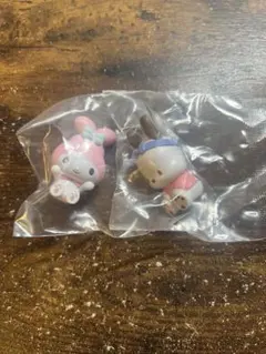 サンリオ なりきりうさぎさんフィギュア ポチャッコ マイメロディ 2点セット