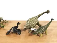 アンキロサウルス 始祖鳥 恐竜フィギュア 3体セットのサムネイル