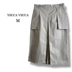 【YECCA VECCA】ポケット×タックスカート　ベージュ　綺麗め　ミリタリーのサムネイル