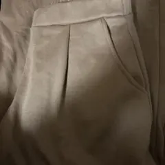 キャメル裏起毛ワイドパンツ4L〜5L