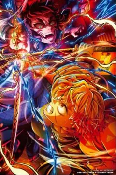 鬼滅の刃　無限場編　入場者特典　映画特典　イラストボード　我妻善逸　獪岳
