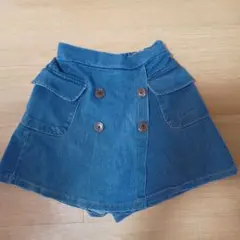 デニムブルー キュロット 140cm