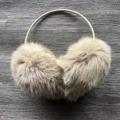 レディース　イヤーマフ　耳当て　ベージュ