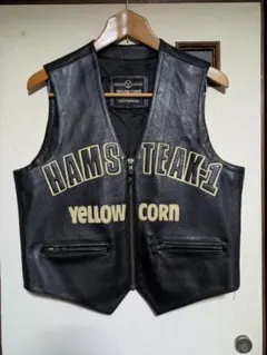 美品　牛革　レア　イエローコーン　レザーベスト　プリント　ヴィンテージ 2025年最新】YeLLOW CORN ベストの人気アイテム - メルカリ