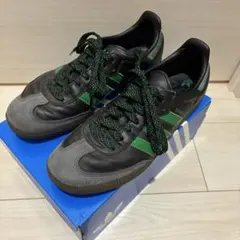 w*u様 adidas ブラック/グリーン スニーカー　samba 26.5cm