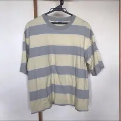 UNIQLO U ボーダー柄半袖綿Tシャツ