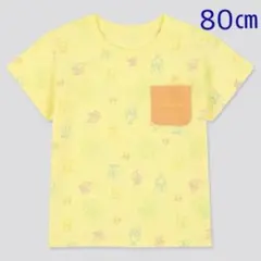 【新品未使用】ユニクロ ベビー モンポケ UT（グラフィックTシャツ・半袖）80
