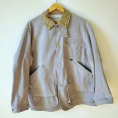 L.L.Bean ブルーベージュ コーデュロイ襟 カバーオール