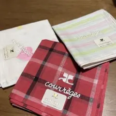 courrèges ハンカチセット
