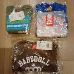 新品未開封 ベビードール BABYDOLL トレーナー 80 3点