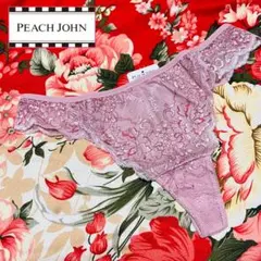 ☆PEACH JOHN☆NAVY サテンショーツ☆フルバックパンツ☆下着☆花柄M