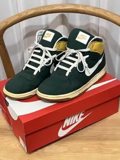 NIKE ハイカットスニーカー グリーン/イエロー