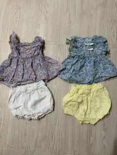 アプレレクール　フリル付きトップスとショートパンツセット 80