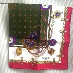 CELINE セリーヌ スカーフ　シルクスカーフ ヴィンテージ