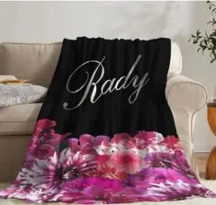Rady 花柄 フリースブランケット