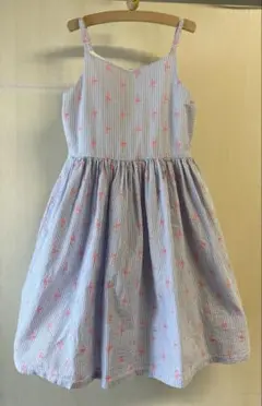 ジンボリーGIMBOREEフラミンゴ柄ノースリーブワンピース サイズ7