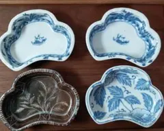 有田焼　貴祥窯　染付草花文　桔梗縁小鉢揃　5個セット 有田焼 桔梗渕小鉢 染付花唐草 33-029 | MARUFUKU utsuwanohana