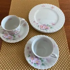 カップ&ソーサー　ケーキ皿　ペアセット　TOTAI fantasy