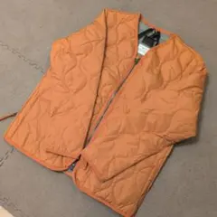 TAION ミリタリー Vネックジップ ダウンジャケット アジアLサイズ