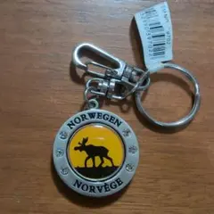 ノルウェー　キーホルダー　ヘラジカ　ムース