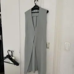 ミントグリーン　ダブルボタン ベスト