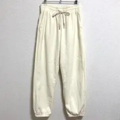ダークエンジェル　裏起毛　コーデュロイ ジョガーパンツ アイボリー　体感Lサイズ