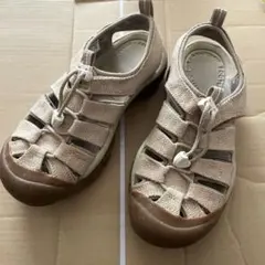 廃盤　keen サンダル 帆布生成りNEWPORT RETRO 23センチ