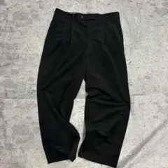 スラックス ブラック タック入り ストレート シンプル モード ノームコアのサムネイル