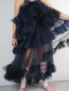 VIVIANO × jurk 水色チュールフリルキャミソール VIVIANO × jurk 水色チュールフリルキャミソール VIVIANO × jurk