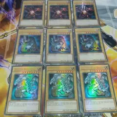 遊戯王 英語版 青眼の白龍 ブラックマジシャン 真紅眼の黒竜 9枚 ウルトラ
