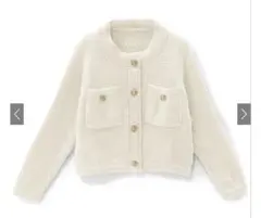 タグ付き！GRL ゴールドボタンショート丈ニットカーディガン