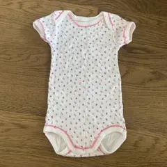 プチバトー　ロンパース　6m 67cm 花柄ピンク