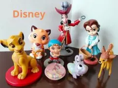 ディズニーキャラクター フィギュア まとめ売り ベル シンバ バンビ フック船長