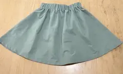 グローバルワーク　インナー付きスカート　120 くすみグリーン