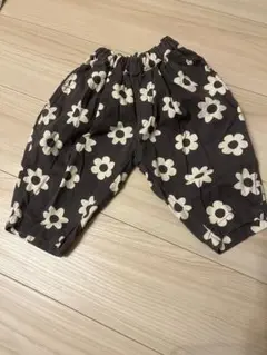 p.premier 総柄ツイルバレルレッグパンツ 90