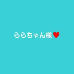 ららちゃん様専用ページ♥のサムネイル