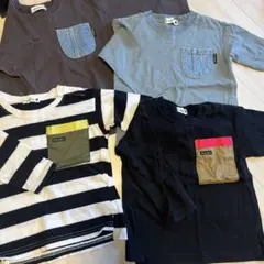 【長袖】branshes ポケット付きTシャツ 4枚セット