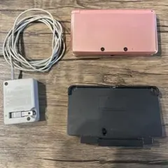 【ジャンク品】Nintendo 3DS 本体 ピンク 充電器付き